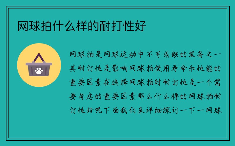 网球拍什么样的耐打性好