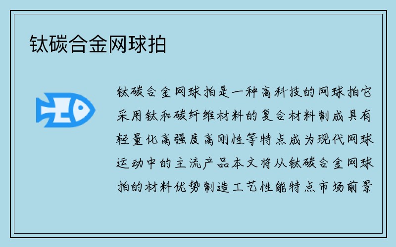 钛碳合金网球拍